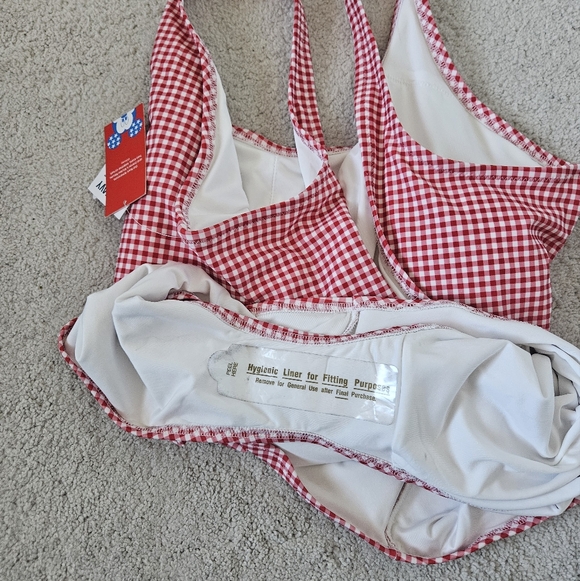 NWT Disney x Old Navy | Minnie Mouse Gingham One-Piece Swimsuit Womens 4X - Picture 11 of 11